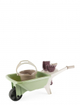 Dantoy - Green Garden Wheelbarrow Set -Plastic Wheels - Push Toys - 66X 25X 26.5CM