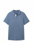Tom Tailor - Basic Polo With Contrast - L&uuml;hikeste varrukatega - L
