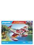 PLAYMOBIL - Playmobil Action Heroes Firefighting Plane With Extinguishing Function - 71463 - Playmobil Toys - ONE SIZE