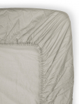 Midnatt - Fitted Sheet Pebble - Sheets - 160X200CM