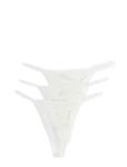 Lindex - 3-Pack Thong In Lace - Stringid - L