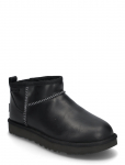 UGG - W Classic Ultra Mini Lthr Regen - Madala kontsaga poolsaapad - 38