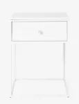House Nordic - Rasa - Side Table, 1 Drawer, White, White Frame 40X40X55 Cm - Abilauad ja v&auml;ikesed lauad - ONE SIZE