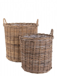 House Nordic - Ria - Baskets, Kubu Rattan, Natural Set Of 2 - Hoiukorvid - 58X50X50CM