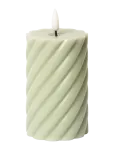 C'est Bon - Spiralled Led Pillar Candle - LED-k&uuml;&uuml;nlad - H11CM
