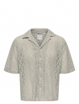 ONLY & SONS - Onsnovak Rlx Resort Ss Lace Shirt - L&uuml;hikeste varrukatega s&auml;rgid - XS
