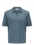 ONLY & SONS - Onsgeorge Reg 12 Linen Ss Polo Knit - L&uuml;hikeste varrukatega - XS