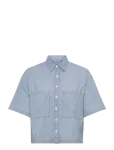 Levi's&reg; - Harlie Ss Cropped Shirt Brass - L&uuml;hikeste varrukatega - L