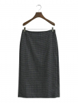 Gant - Midi Checked Wool Pencil Skirt - P&otilde;lveni ja midiseelikud - 44