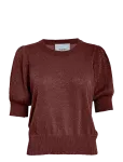 Minus - Msliva Puff Sleeve Metallic Knit Pullover - Džemprid - M