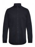 Lindbergh Black - Piqu&eacute; Knitted Shirt L/S - &Auml;ris&auml;rgid - XXXL
