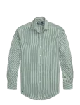Polo Ralph Lauren - Custom Fit Striped Poplin Shirt - Mustriga s&auml;rgid - XL