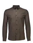 Lindbergh - Yarn Dyed Oxford Superflex Shirt L/S - Oxfordi s&auml;rgid - XXL