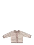Smallstuff - Cardigan, Square Knit, Merino Wool, Brown - Kardiganid - 56/62