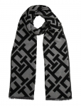 Tommy Hilfiger - Th Monogram Heavy Scarf - Talvised sallid - ONE SIZE