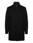 Lindbergh Black - Detachable Collar Wool Coat - Villased mantlid - XXL