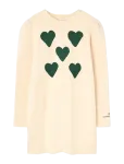 THE ANIMALS OBSERVATORY - Hearts Flan Yellow Buf Dress - Pikkade varrukatega vabaajakleidid - 6 Y