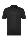 Lindbergh Black - Open Collar Knitted Polo S/S - L&uuml;hikeste varrukatega - S