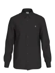 Calvin Klein - Ls Solid Linen Classic Shirt - Linased s&auml;rgid - M