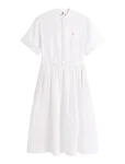 Tommy Hilfiger - Ess Linen Midi Ss Shirt Dress - P&otilde;lveni ja midi - L