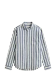 Gant - Reg Cotton Linen Stripe Shirt - Vabaaja s&auml;rgid - L