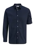 Jack & Jones - Jjhenry Slub Detail Shirt Ls - Vabaaja s&auml;rgid - XS