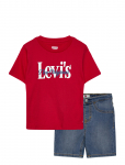 Levi's - Levi's&reg; Logo Tee And Denim Shorts 2-Piece Set - Komplektid l&uuml;hikeste varrukatega T-s&auml;rgiga - 62