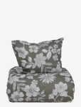 Noble House - Bed Set Recycled Grs Khaki Green 2-P - Voodipesukomplektid - 150X210;50X60CM