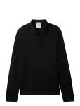 Calvin Klein - Ls Slim Supima Logo Patch Polo - Pikkade varrukatega - L