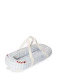 Garbo&Friends - Baby Nest, 43X87X16 Cm, Plaid Sky Blue - Beebipesad - 100X130