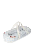 Garbo&Friends - Baby Nest, 43X87X16 Cm, Plaid Sky Blue - Beebipesad - 100X130