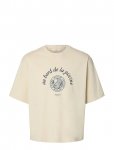 Selected - Slhboxynorman Graphic Ss O-Neck Tee - L&uuml;hikeste varrukatega - XL