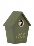 KARLSSON - Alarm Clock Riqueza Cuckoo Led Luxuxry Green - &Auml;ratuskellad - H 15.3CM
