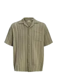 Jack & Jones - Jjebradley Striped Resort Shirt Ss Ln - Vabaaja s&auml;rgid - XXL
