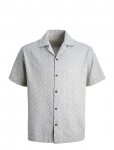 Jack & Jones - Jprbluwinson Print Dobby S/S Shirt Ln - Vabaaja s&auml;rgid - XXL