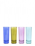 Here's How - Shotsglas I Blandade F&auml;rger The Gracie- Set Om 4 - Pitsid - ONE SIZE