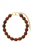 Pilgrim - Still Necklace Gold-Plated/Brown - Statement kaelakeed - ONE SIZE