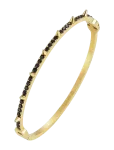 Bud To Rose - Crown Spike Bracelet Black/Silver - K&auml;ev&otilde;rud - ONE SIZE