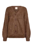 By Ti Mo - Hairy Knit V-Neck Jacket - Villased jakid - S