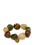 Bud To Rose - Vibe Resin Bracelet Mix Black - P&auml;rlitega k&auml;ev&otilde;rud - ONE SIZE
