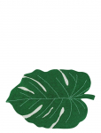 Lorena Canals - Monstera Leaf - As&uuml;mmeetrilised vaibad - 120X180CM