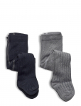 Minymo - Stocking - Rib (2-Pack) - Sukkp&uuml;ksid - 104-110