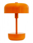 Dyberg Larsen - Haipot Orange Led Genopladelig Bordlampe - Laualambid - H25.7CM