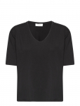 Rosemunde - Viscose T-Shirt - L&uuml;hikeste varrukatega - XS