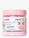Depend Cosmetic - Micellar Make-Up Rem.pads 60Psc - Makeup Removers - ONE SIZE