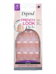 Depend Cosmetic - French Look Rosa Kort Sq - Fake Nails - ONE SIZE