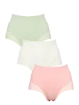 Missya - Seamless Maxi W Lace 3-Pack - K&otilde;rge v&ouml;&ouml;kohaga alusp&uuml;ksid - S