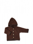 Smallstuff - Cardigan Boucl&eacute; Merino Wool W. Buttons And Hoodie - Fliisjakid - 56-62