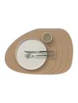 LIND DNA - 4-Set Table Mat Curve Nupo - Lauamatid - 37X44CM