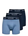 ONLY & SONS - Onsfitz Solid Boxer 3Pack Noos - Bokserid - S